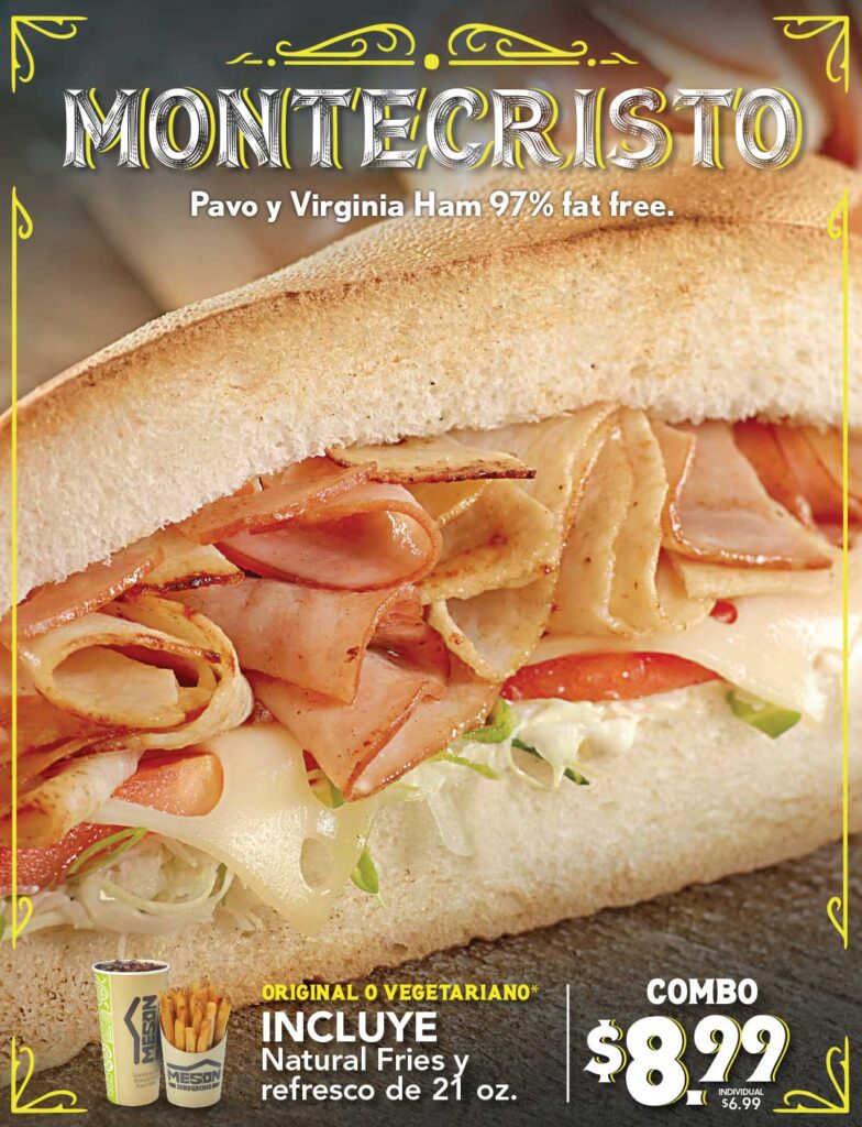 Menu El Meson Sandwiches