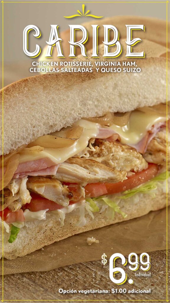 Menu El Meson Sandwiches